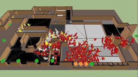 Simulation of the Rhode Island nightclub fire