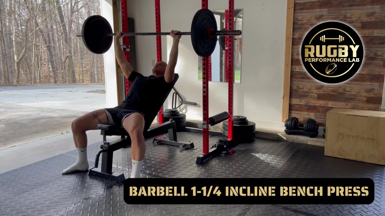 Barbell 1-1/4 Incline Bench Press - Exercise Library #fitness - YouTube