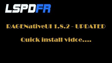RageNativeUI UPDATED INSTALL - LSPDFR  - GTAV #lspdfr #gtav #bigjessgaming