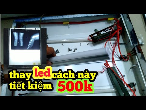 Video thay thế đèn led cho bóng huỳnh quang cũ, đơn giản ,... - youtube