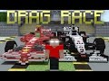 Monster School: Drag Race with F1 Cars - Minecraft Animation | Ferrari