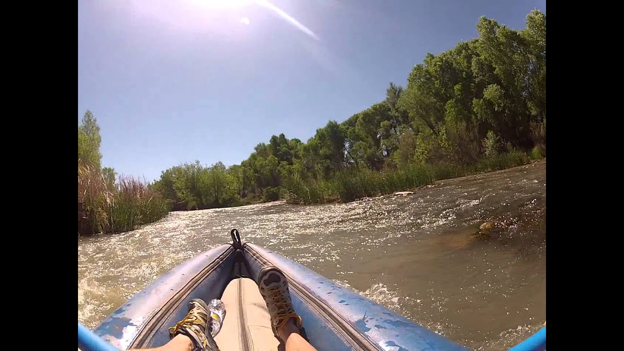 Cruising in a Duckie Kayak down the Verde River in Arizona YouTube