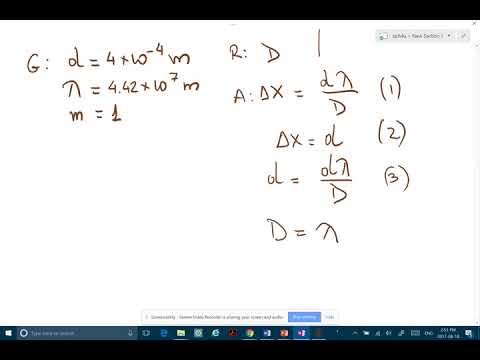 Double slit problem solving