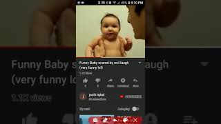 My Reaction To Funny Baby Scared Of Evil Laugh