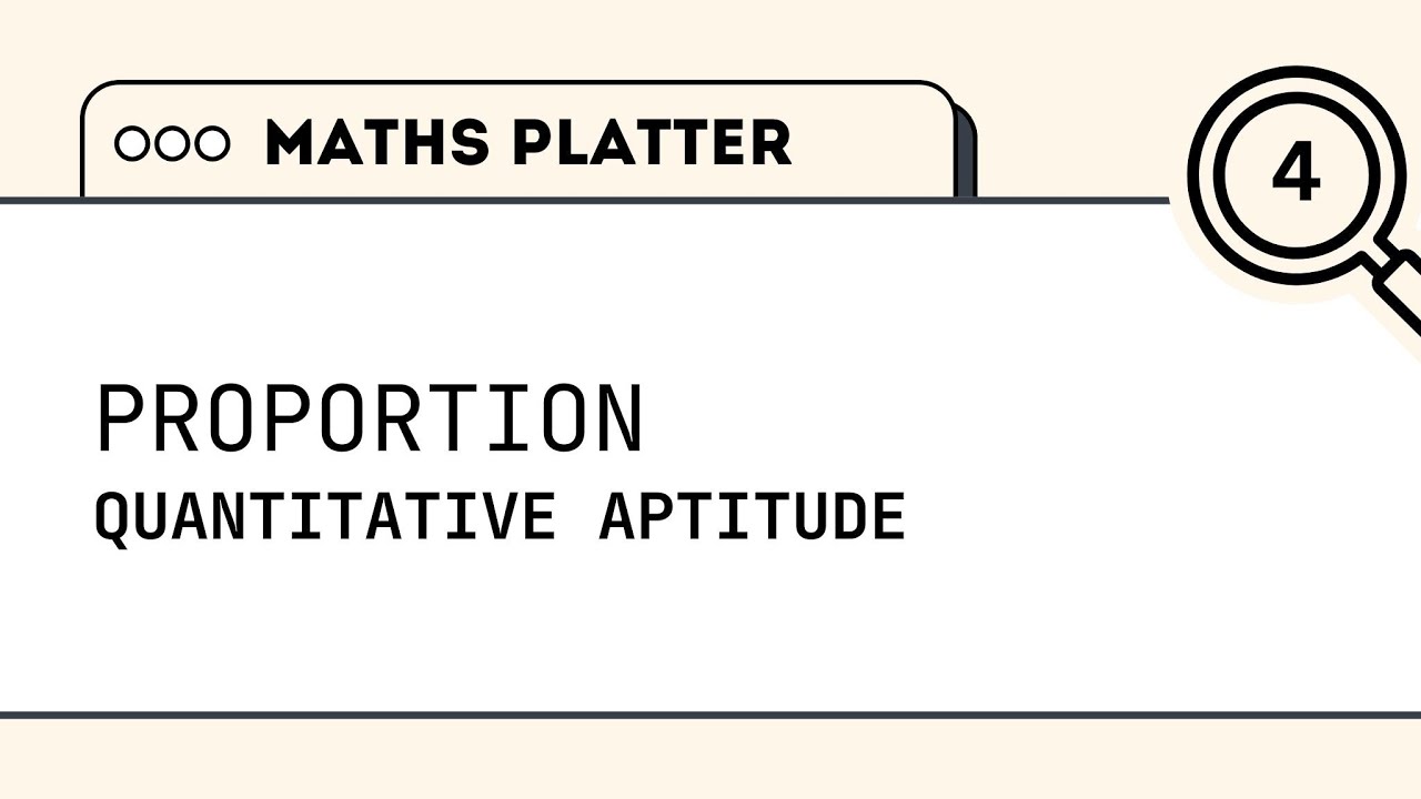 Proportion Quantitative Aptitude