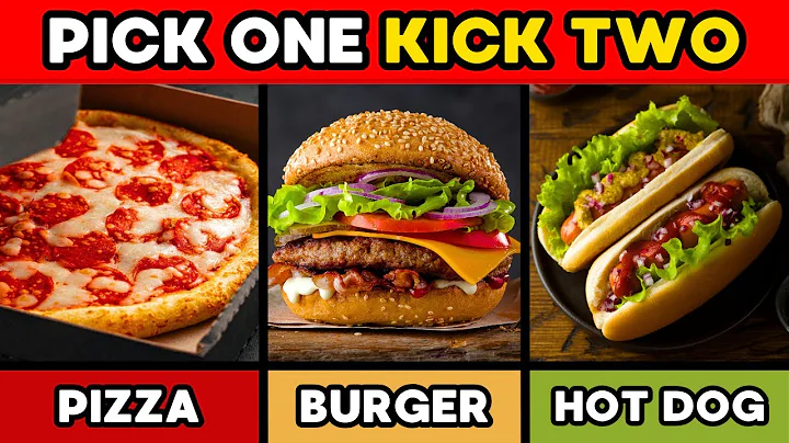 Pick One Kick Two 🍔 Junk Food Edition! 🍕🌭