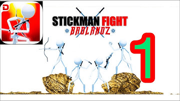 Stickman Fight Badlandz gameplay walkthrough part-1(iOS, android)