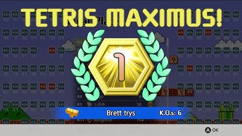 My first Tetris 99 win