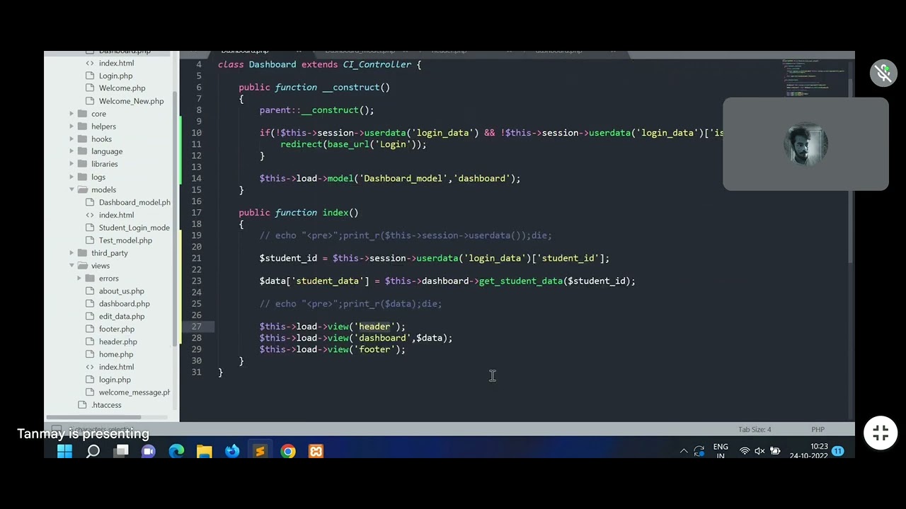 Code igniter 24-10-2022 part 2 - YouTube