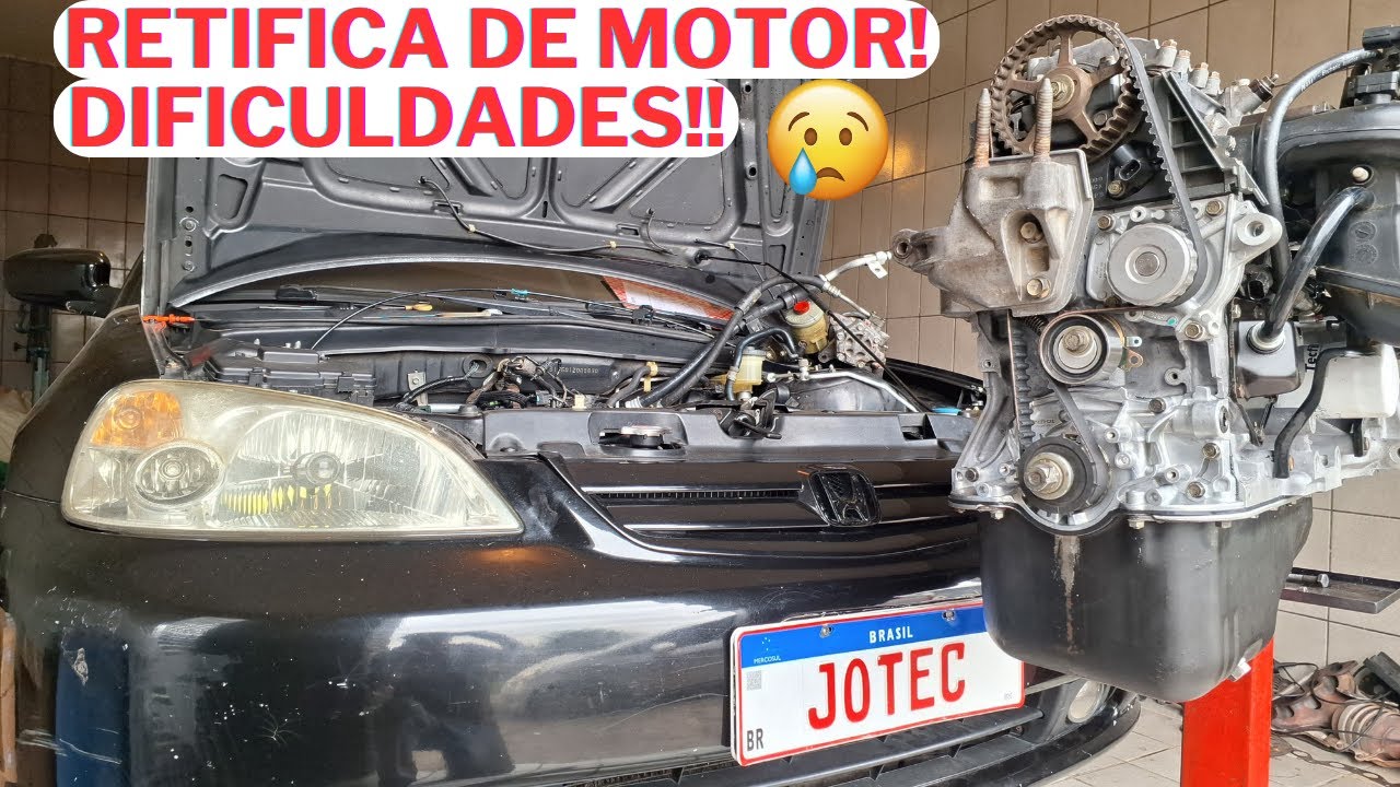 Honda Civic 2001 de Suzano - Retifica Completa do Motor *B.Os Que Acontecem*
