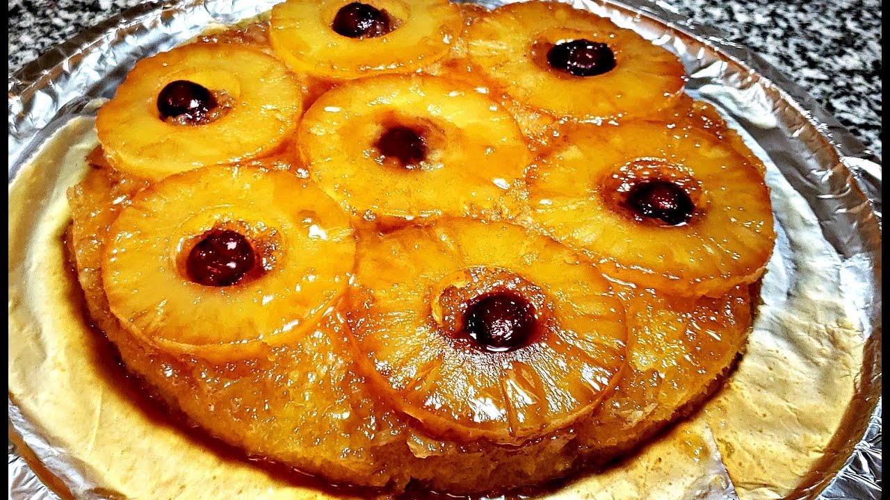 Glazed Pineapple Upside Down Cake How To Make Pineapple Upside Down