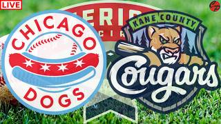 CHICAGO DOGS vs KANE COUNTY COUGARS AMERICAN ASSOCIATION BASEBALL LIVE GAME CAST