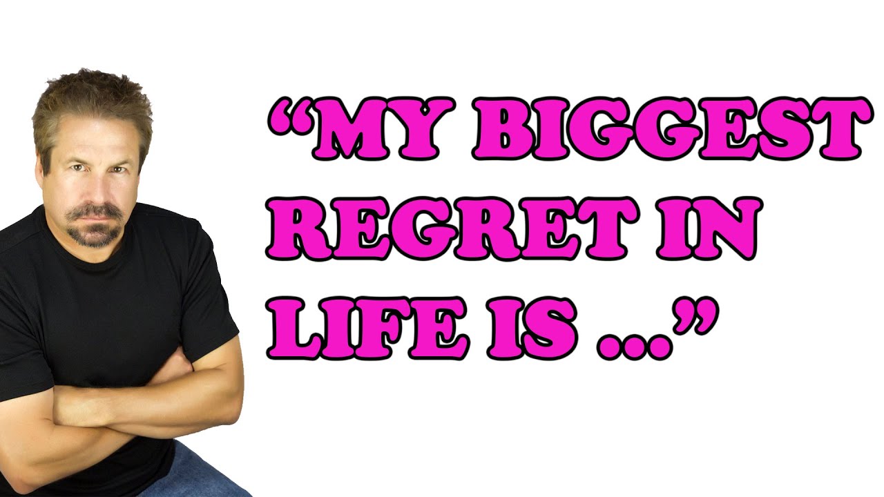 JOHN CONFESSES HIS BIGGEST REGRET