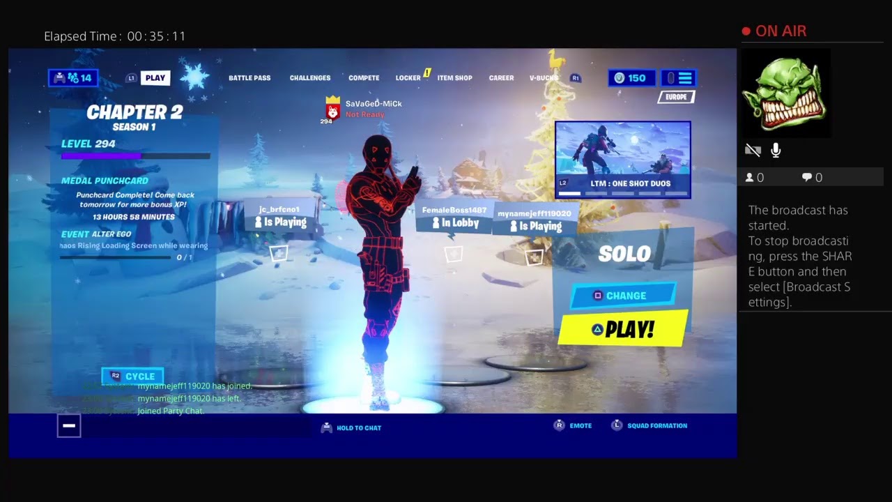 SaVaGeD-MiCk's Live PS4 Broadcast