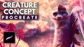 Creature Concept Art Photobash in Procreate - Photomanipulation on Ipad