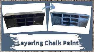 Layering Chalk Paint | DIY Furniture Makeover | Annie Sloan Chalk Paint Aubusson Blue