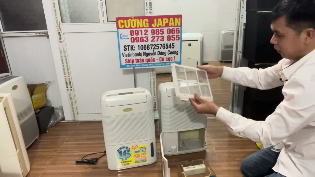 Hút ẩm nhật bãi mitsu 12/16 lit điện 220v (madein japan)