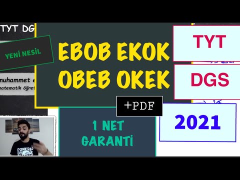 OBEB OKEK ( EBOB EKOK ) 2. KISIM 2021 TYT DGS #YKS #DGS #TYT