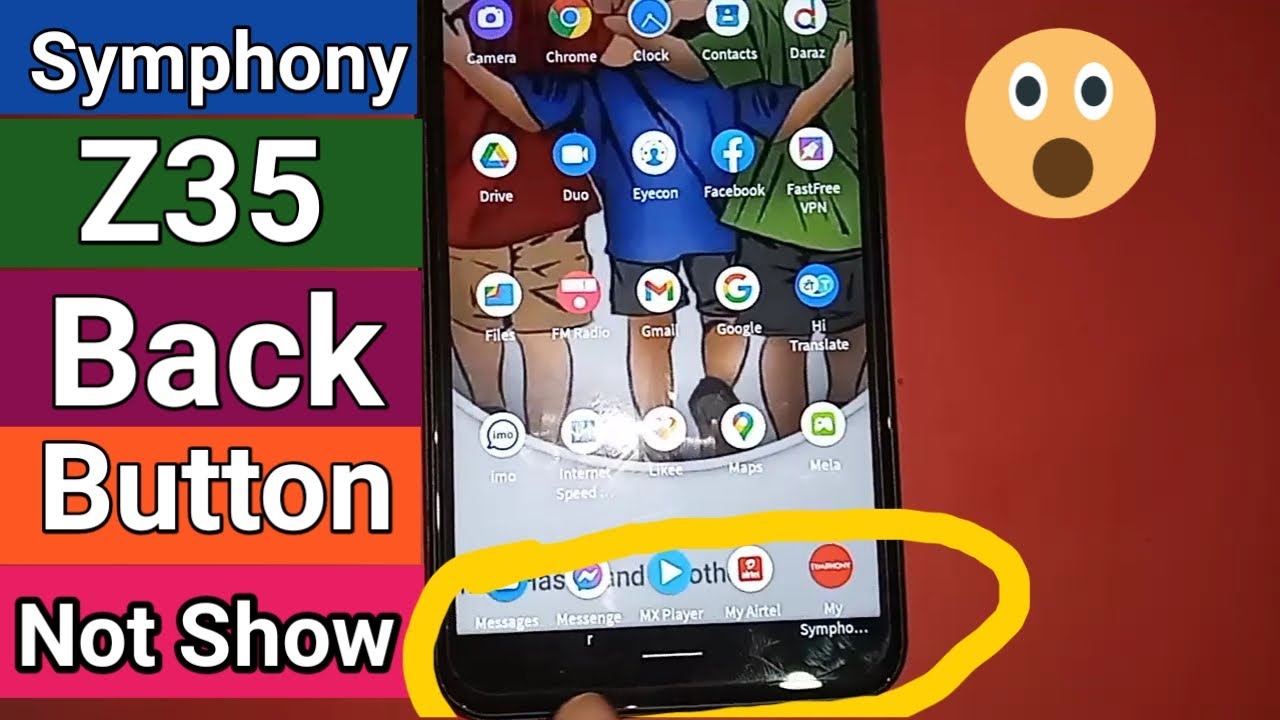 Symphony Z35 Back button not show // System Navigation settings