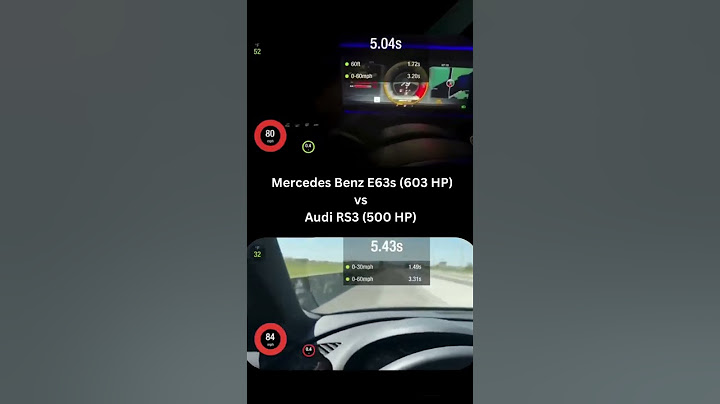 Drag Race Mercedes Benz E63s 603 HP vs Audi RS3 500 HP