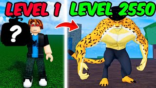 Blox Fruits Noob to MAX But I Use Every RANDOM FRUIT