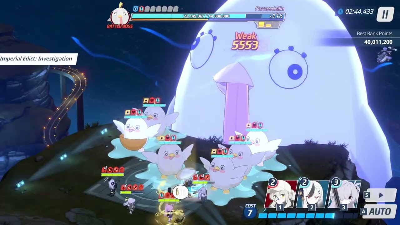 (Blue Archive) Global Perorodzilla Outdoor 1 Team Torment Score 40,011,200