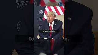Durante il vertice di Evian in Francia, Trump ha rivendicato il ruolo decisivo negli accordi con l’I