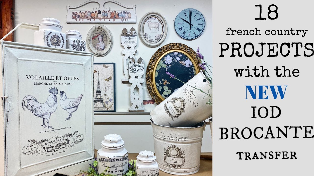 18 Projects with the NEW IOD Brocante Transfer 