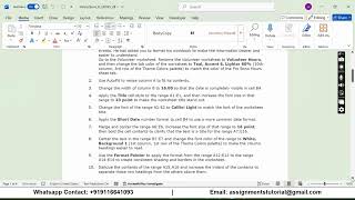 Illustrated Excel 365 | Module 2: SAM Project B The Caring Foundation