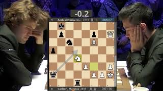 2023-01-18 R05 Carlsen - Abdusattorov Tata Steel The Theatre of Chess (Live PGN)