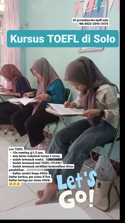 les bahasa Inggris di solo