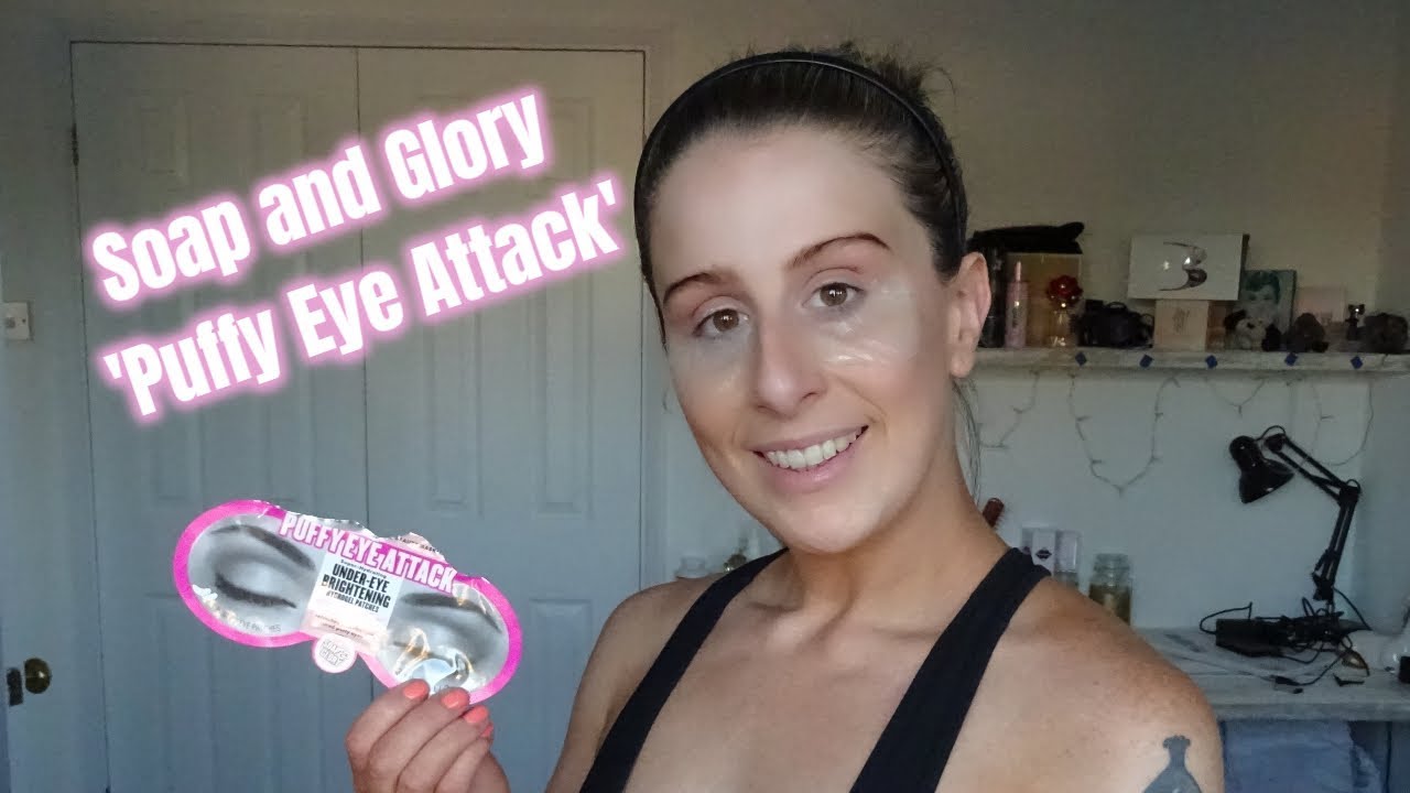 Soap & Glory Puffy Eye Attack Augenmaske – Hydrogel-Patches Gegen Dunkle Ringe & Schwellungen, 3 G