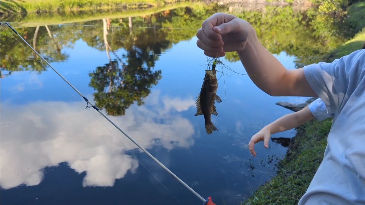 barbie fishing pole bass Shakespeare Mattel Purse Kit with Rod and Reel : Sports & Outdoors Set comes with a large mouth bass and a blue catfish to reel in.Also includes a tackle box that conveniently fits in the kayak Barbie Rod Bass Fishing Challenge