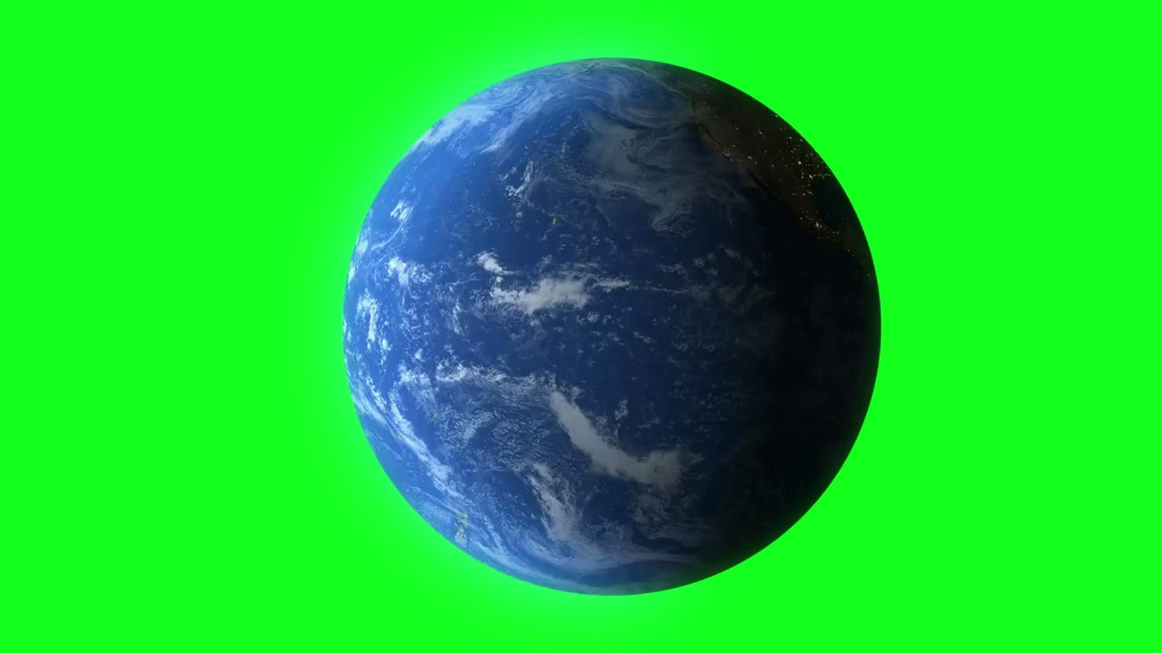 earth planet green screen 4k hd