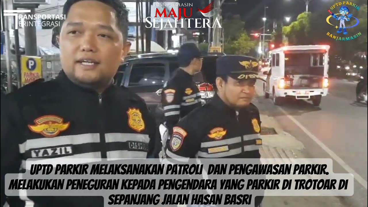 Menindaklanjuti laporan masyarakat adanya truck parkir di bahu ‎jalan di  jalan Lambung Mangkurat 