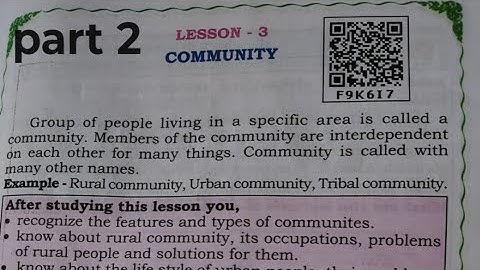 ||5th STD EVS|| lesson-3 community|| part-2 full answer