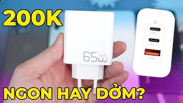 Cục sạc ROCOREN 65W GAN Siêu rẻ: Sạc nhanh điện thoại nào? Check công suất thực tế!