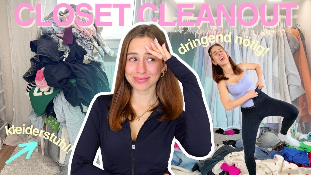 KLEIDERSCHRANK AUFRÄUMEN🪞✨ ausmisten, organisieren, ordnung schaffen♡