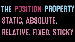 Coding for Beginners: Recap#23—All About Positioning