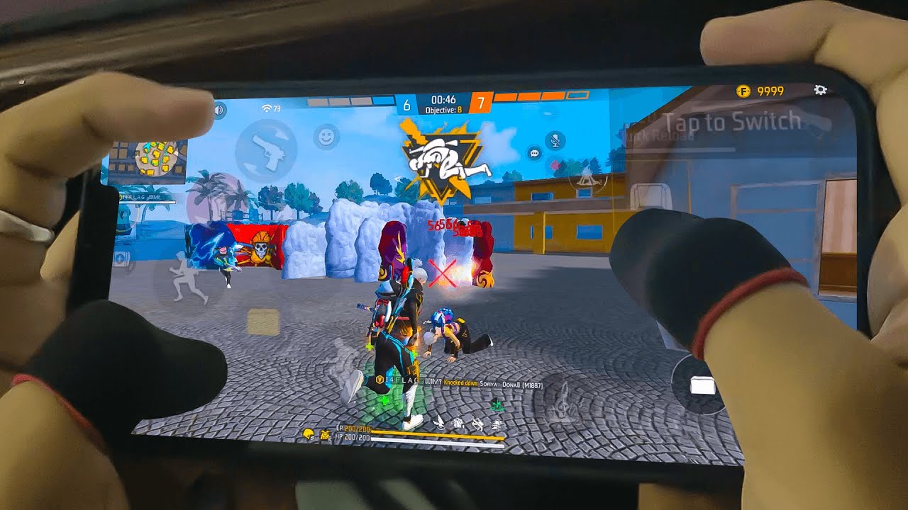 1 VS 4  HANDCAM  IPHONE 12 PRO MAX 📲 SETTINGS ⚙️ HUD + SENSI + DPI [FREE FIRE HIGHLIGHTS] 😍