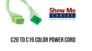 Color Power Cord - C20 to C19