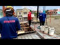 Pouring concrete on steel decking 2nd floor