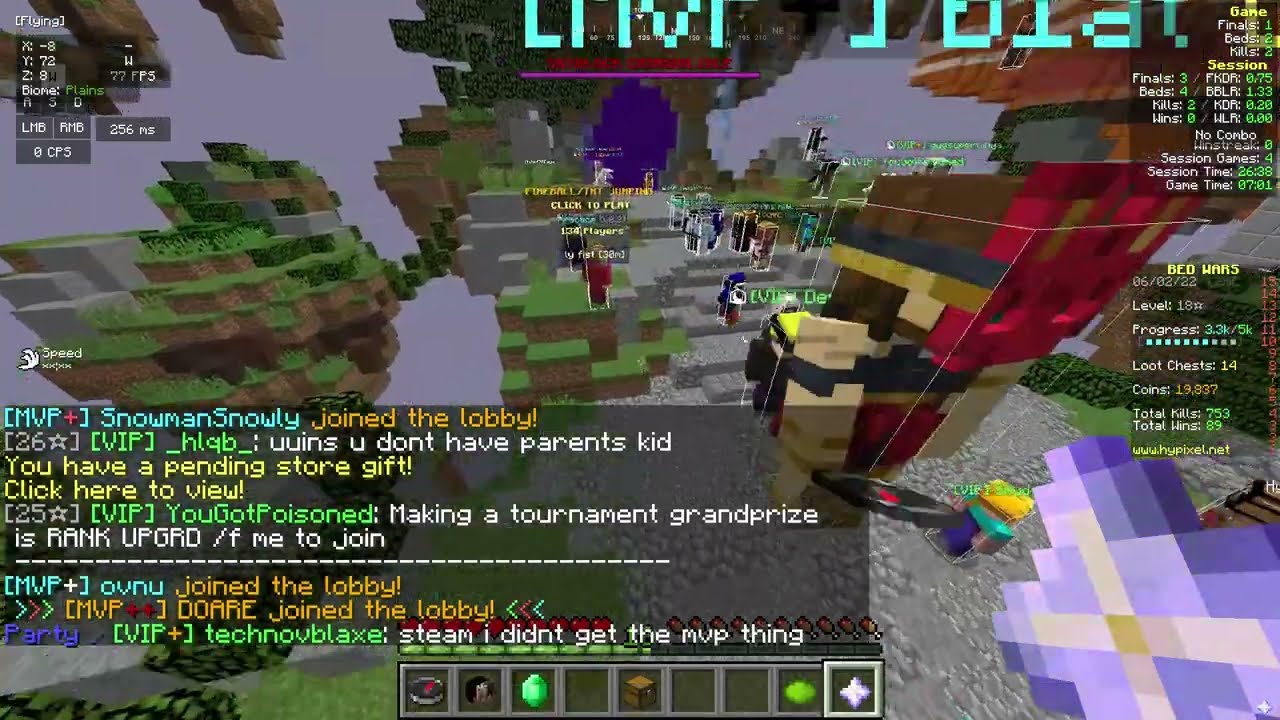 HOW TO GET FREE MVP++ RANK ON HYPIXEL