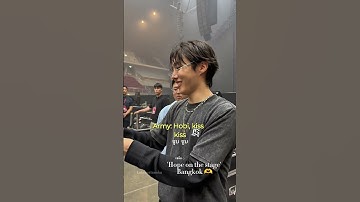 Thumbnail of J-hope cute imitating Army in Bangkok 😅🫶 #hos_tour #hopeonthestage #btsjhope
