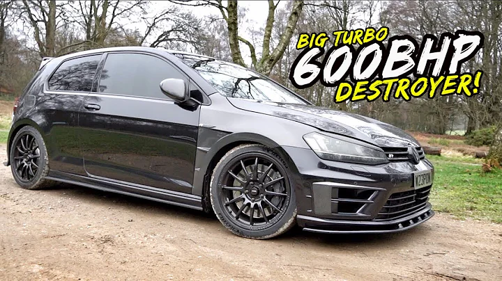 THIS *BIG TURBO 600BHP* VW GOLF R IS BLISTERINGLY QUICK!