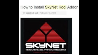 How to Install Skynet on Kodi Add-ons in 15 minutes