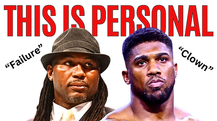 The BEEF Between Anthony Joshua And Lennox Lewis