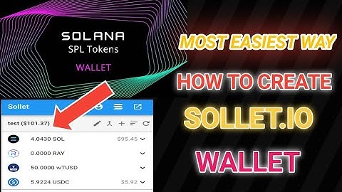 How to Create Sol Wallet Full easy Method| TQBTech