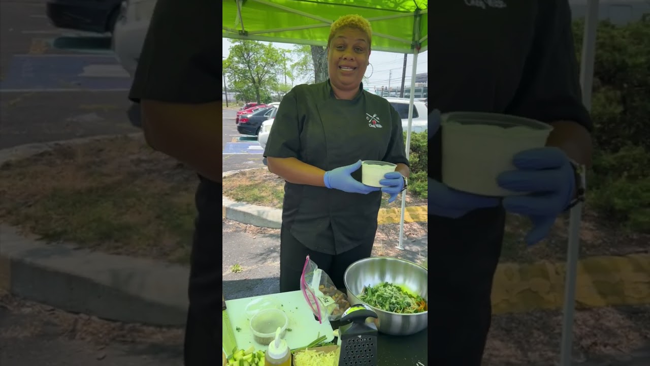 Kale Caesar Salad with Veggies from Local Farmers