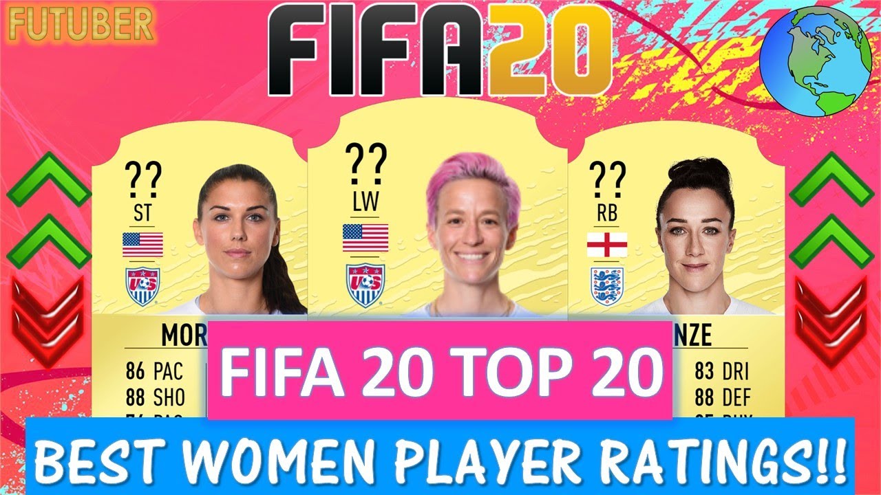 FIFA 20 | TOP 20 BEST WOMEN PLAYER RATINGS!! FT. RAPINOE, MORGAN
